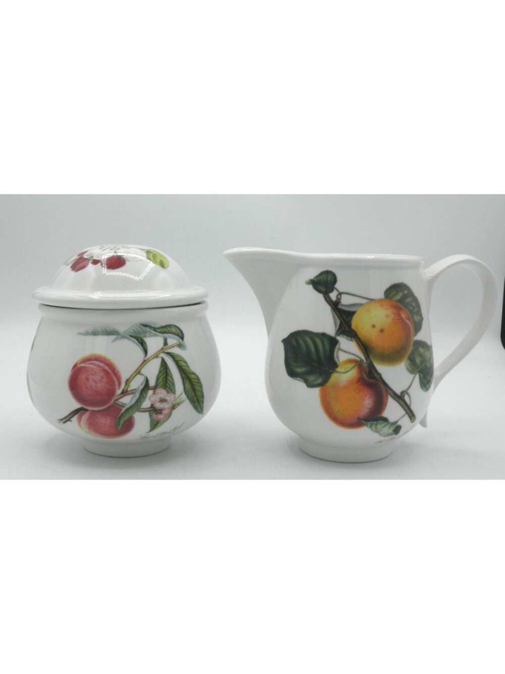 Pomona by Portmeirion Cream & Covered Sugar Set Pattern Code: PRTPOM